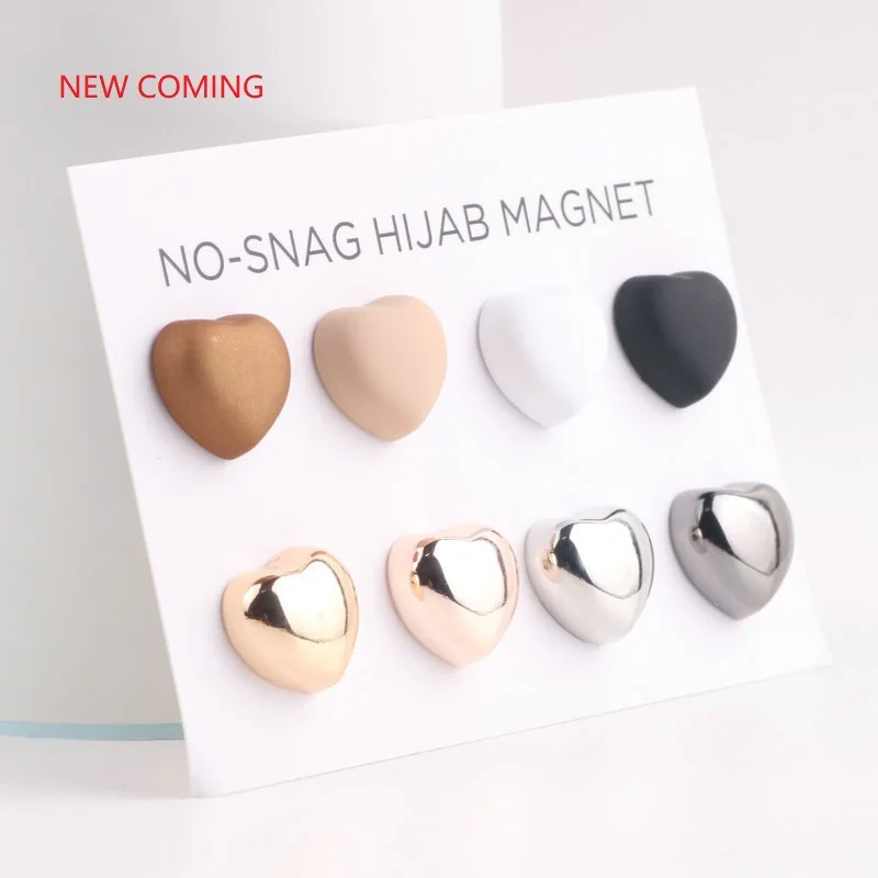 

New Coming 2 pairs set New Magnetic pin Hijab Magnet Stylish Scarf Pins Jewelry Brooch Magnet Hijab Pins For Scarf, Color chart/more color consulting customer service