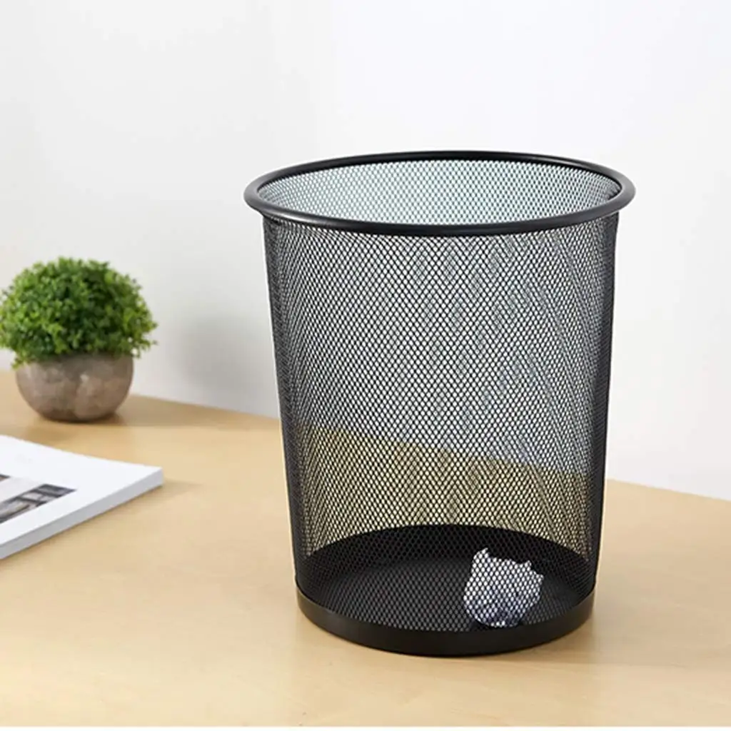 

Color Customized Open Top Round Recycling Powder Coated Metal Mesh Iron Waste Bin for Household Office Outdoor, Customized color