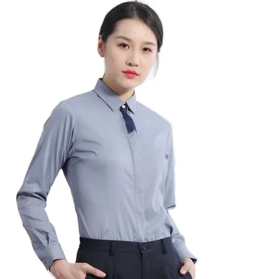 

Women Office Dress Formal Uniform Shirts Wear For Dress Business Shirt Long Sleeve, 5 colors