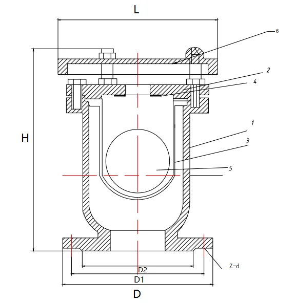 Manual Flange Air Release Valve One Way Respiratory Valve Without Vent