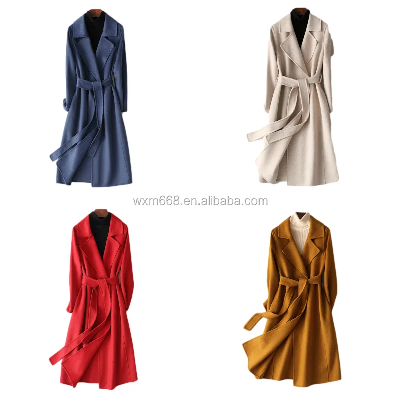 

New winter women's coats fashion women's long wool coats cheap wholesale women's coats