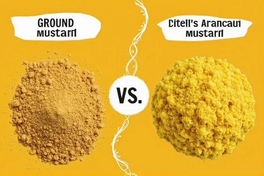 is ground mustard and dried mustard the same