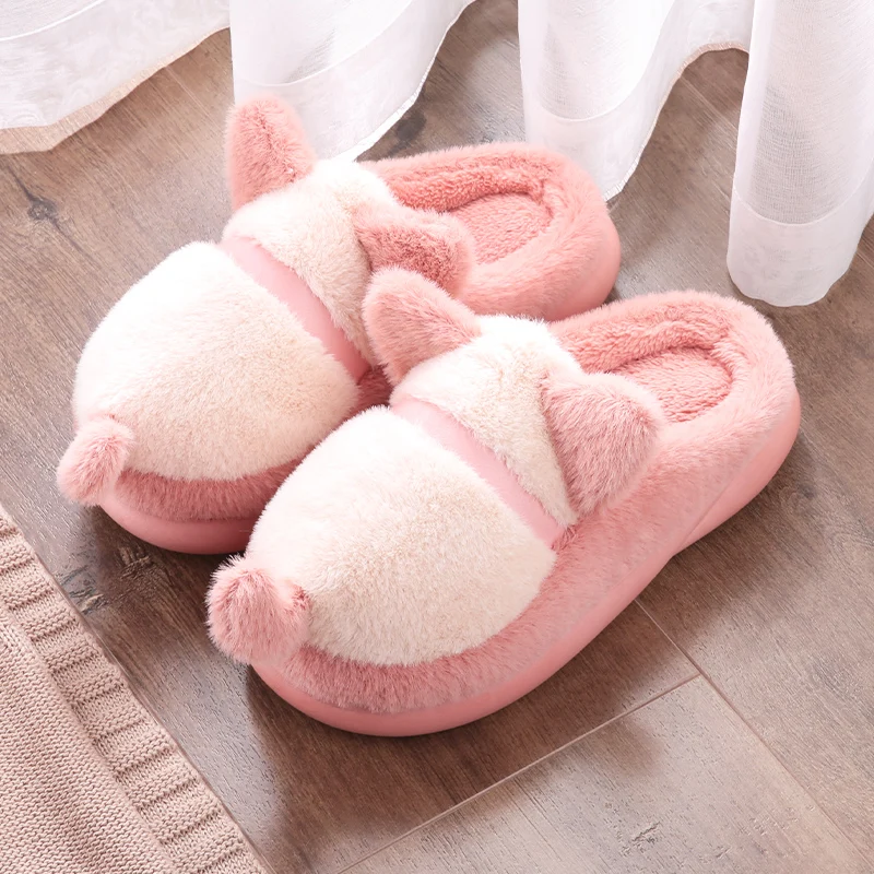 

New Arrival Factory Winter Wholesale non-slip Fluffy Furry fur slides sheepskin Faux Fur winter Womens Ladies Home Slippers