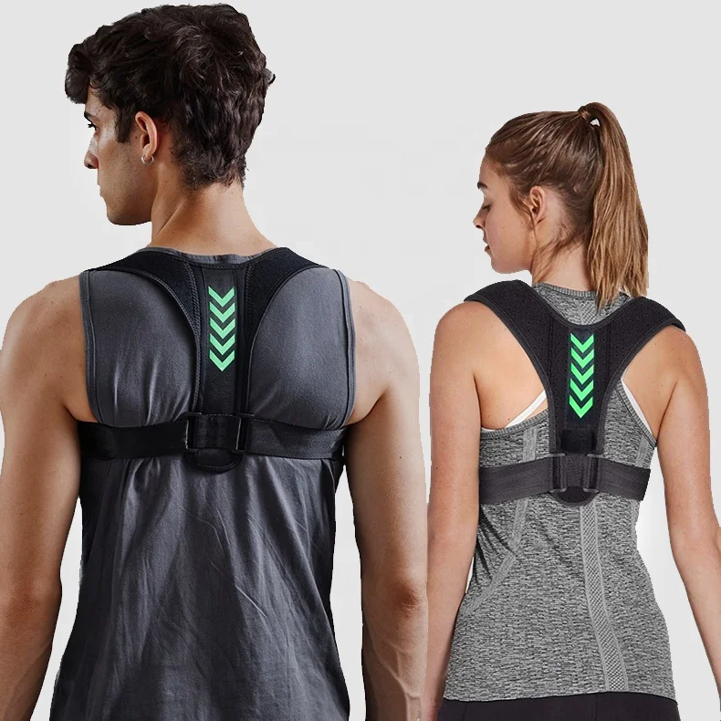 

Hot Sale Professional Lower Price upright posture belt upper back support posture corrector, Black