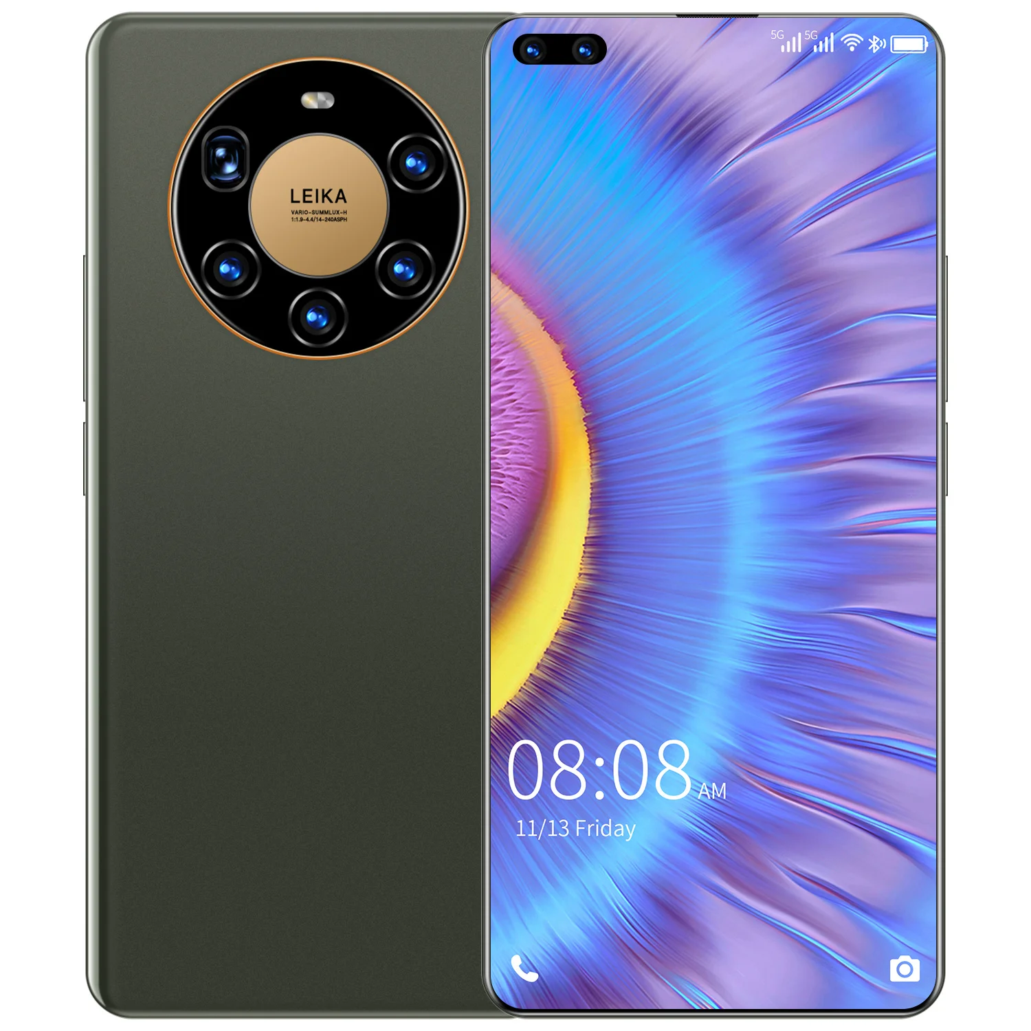 

Amazon 2021 Global Version Mate40pro 4G/5G mobilephones 7.3 inch big screen 8+256GB Face unlock smart phones Android 6000mAh, Black/green/silver/yellow