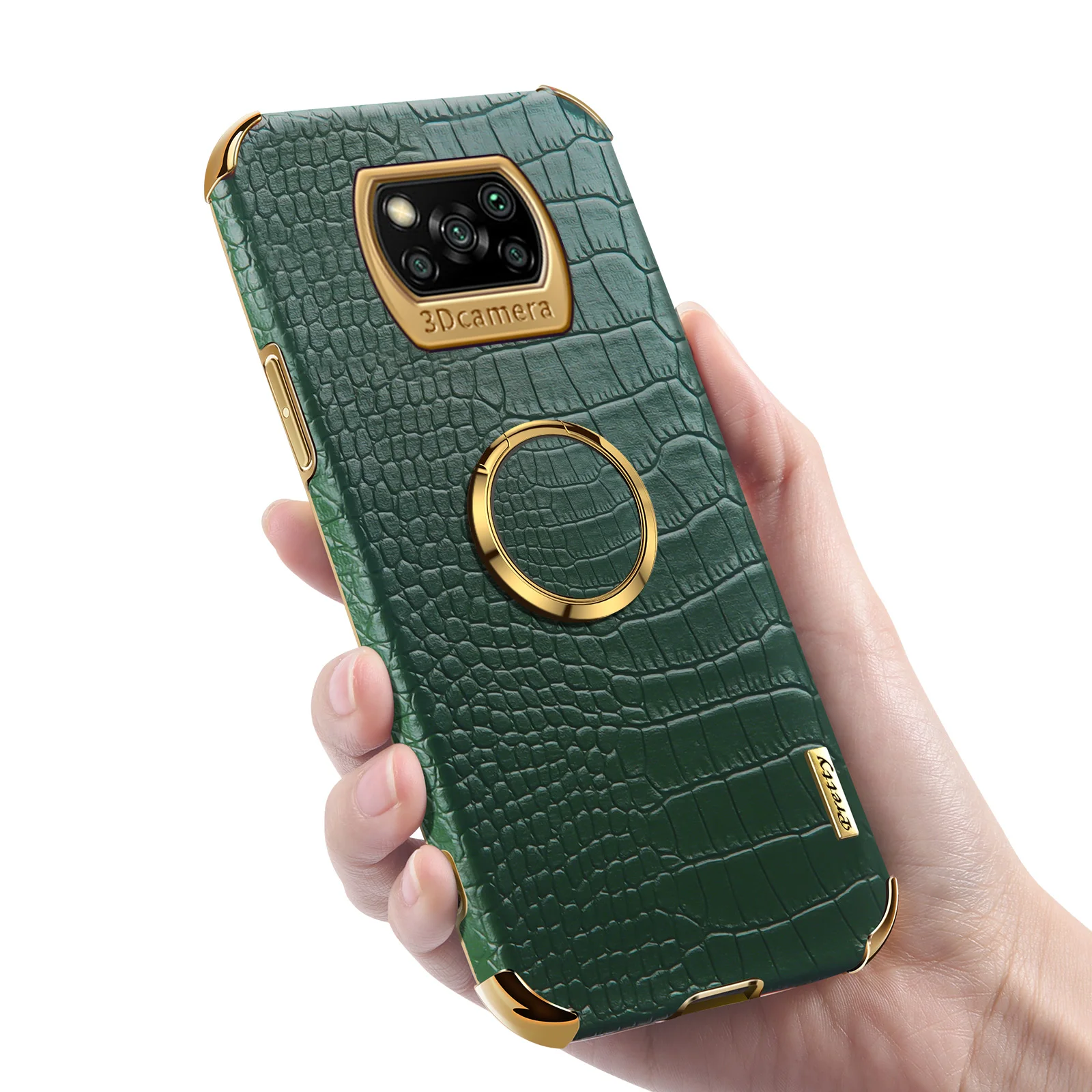 

Lens Protect PU Leather Crocodile Shell Pocophone X2 F3 GT F2 M3 Pro 5G Shockproof Cover For Xiaomi Redmi Poco X3 NFC Phone Case
