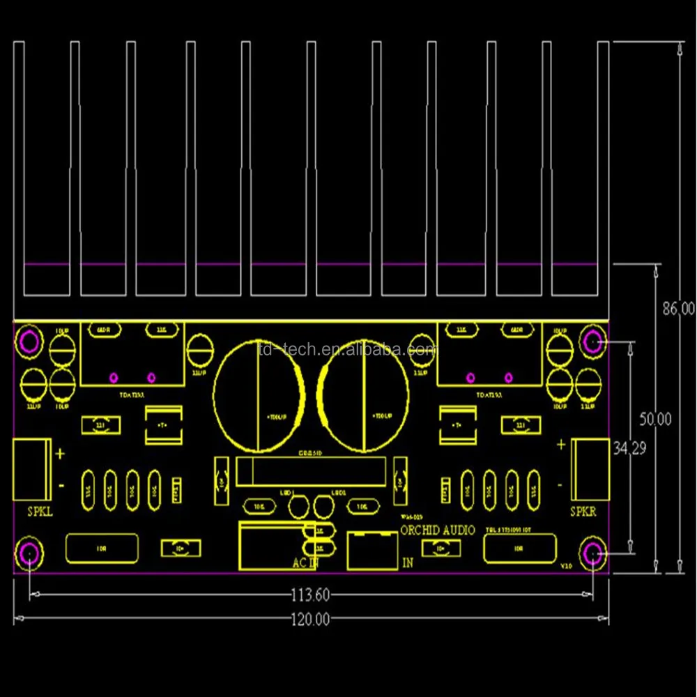 Taidacent 2.1 Audio Guitar Amplifier Board Kits Mini Amp Board For Guitar Tda7293 Parallel 100w