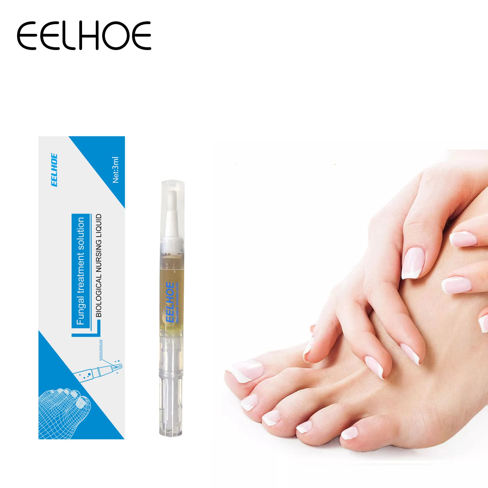 

eelhoe Nail Fungal Treatment Feet Care Essence Anti Infection Paronychia Onychomycosis Nail Foot Toe Nail Fungus Removal Gel