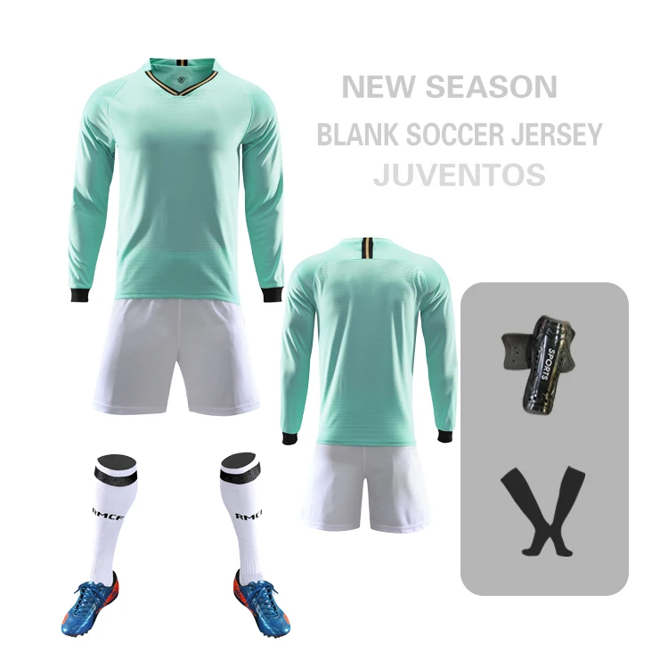 

Long sleeve football shirt maker soccer wear sports team jersey uniform set