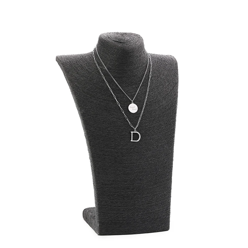 

Slave Hand Chain Decorative Round Necklace Coin And Letter Pendant Necklace