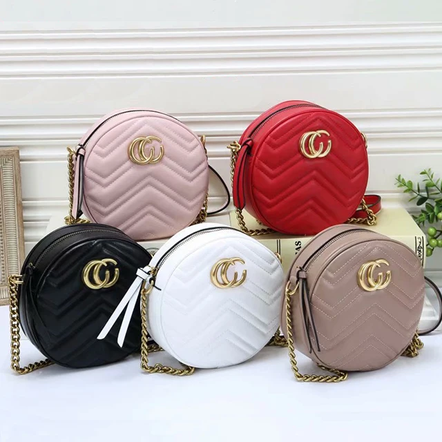 

New European and American style fashion bag wild designer small round bag designer zipper bag