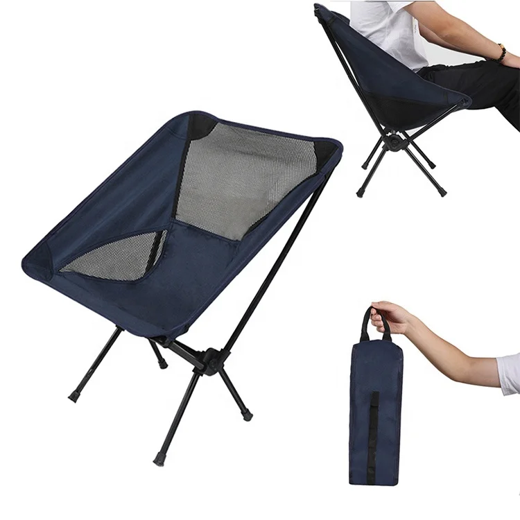 

Outdoor camping portable folding ultralight portable picnic fishing lunch moon chair, Black,blue,grey,green,pink,cyan