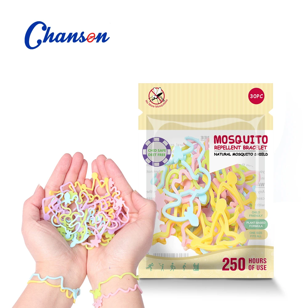 

Customized silicone mosquito repellent bracelet professional manufacturer 30pcs, Customized color