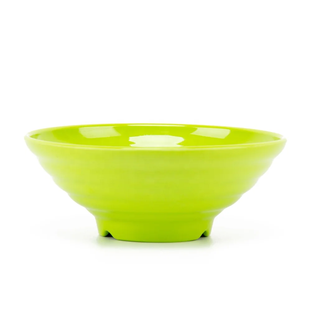 

Wholesale Green  Japanese Melamine Bowl Plastic Ramen Noodle Bowl For Restaurant Serving