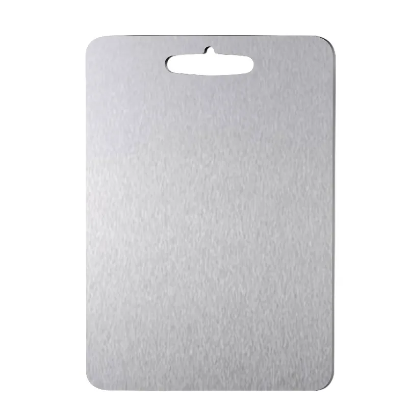 

Factory Supply 304 Stainless Steel Anti-bacterial Cutting Board Kitchen Mildew Proof Chopping Board, Silver