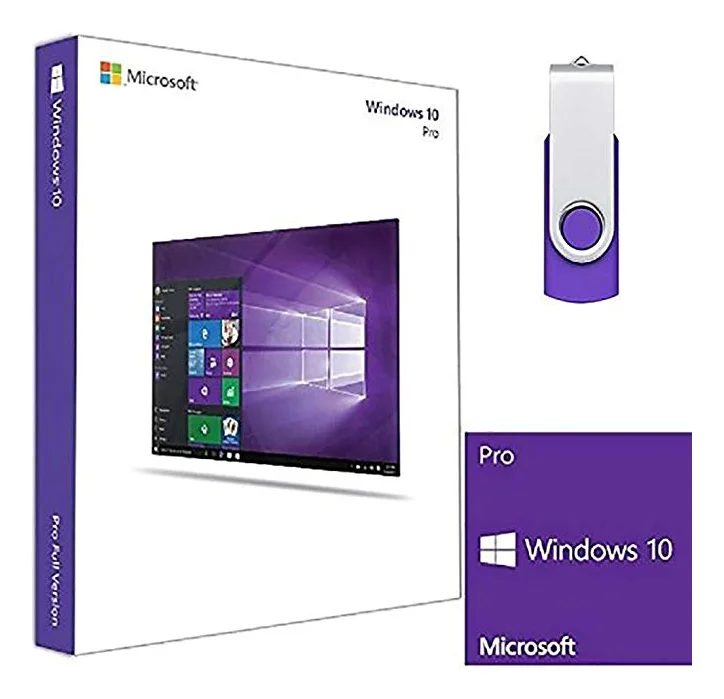Fast Shipping Microsoft Windows 10 professional Software Retail Box pack 64 bits 3.0 USB flash drive download Win 10 Pro