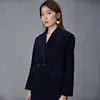 Free sample women linen blazer with top quality