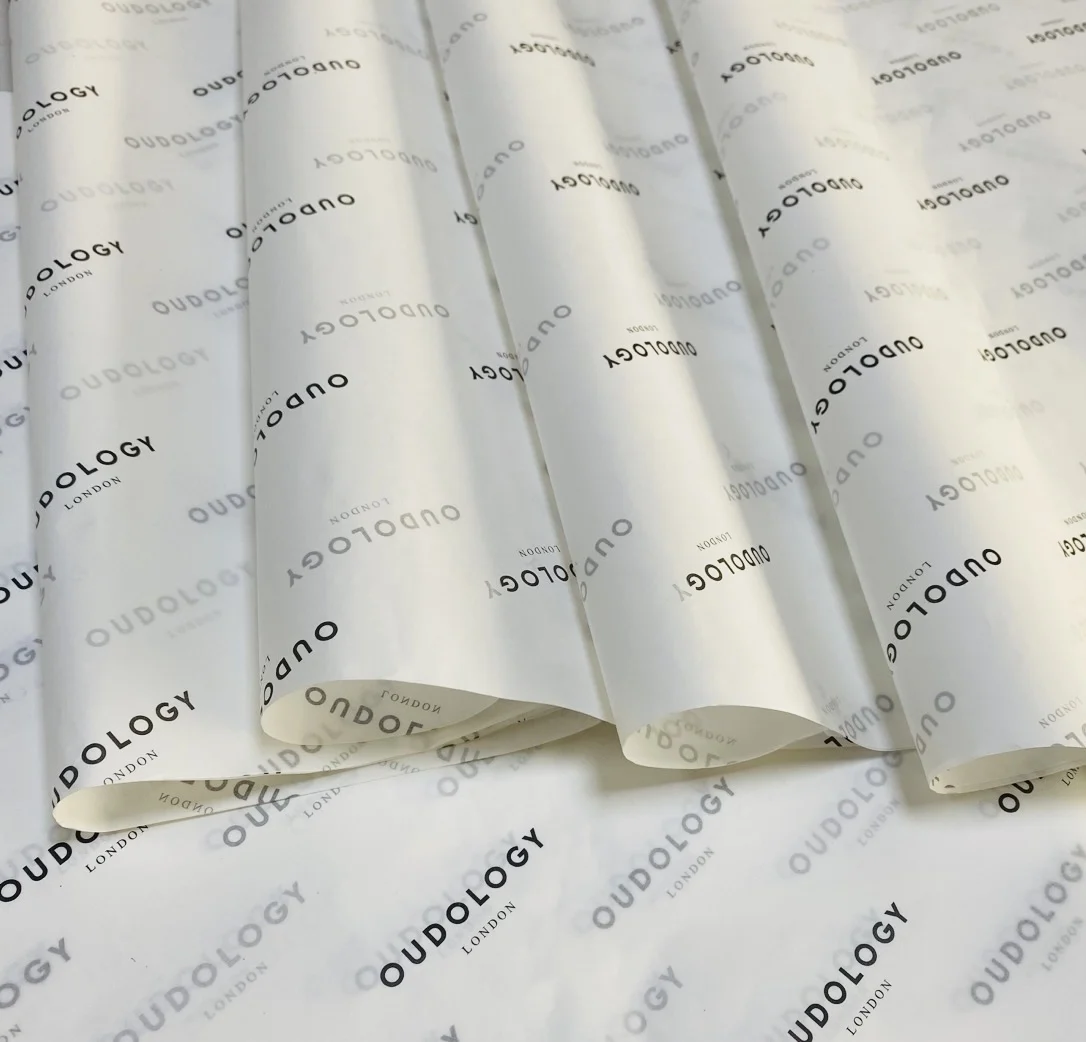 Wholesale Custom Tissue Paper Packaging Gift Wrapping Paper Roll Custom Print Christmas Floral Wrapping Paper