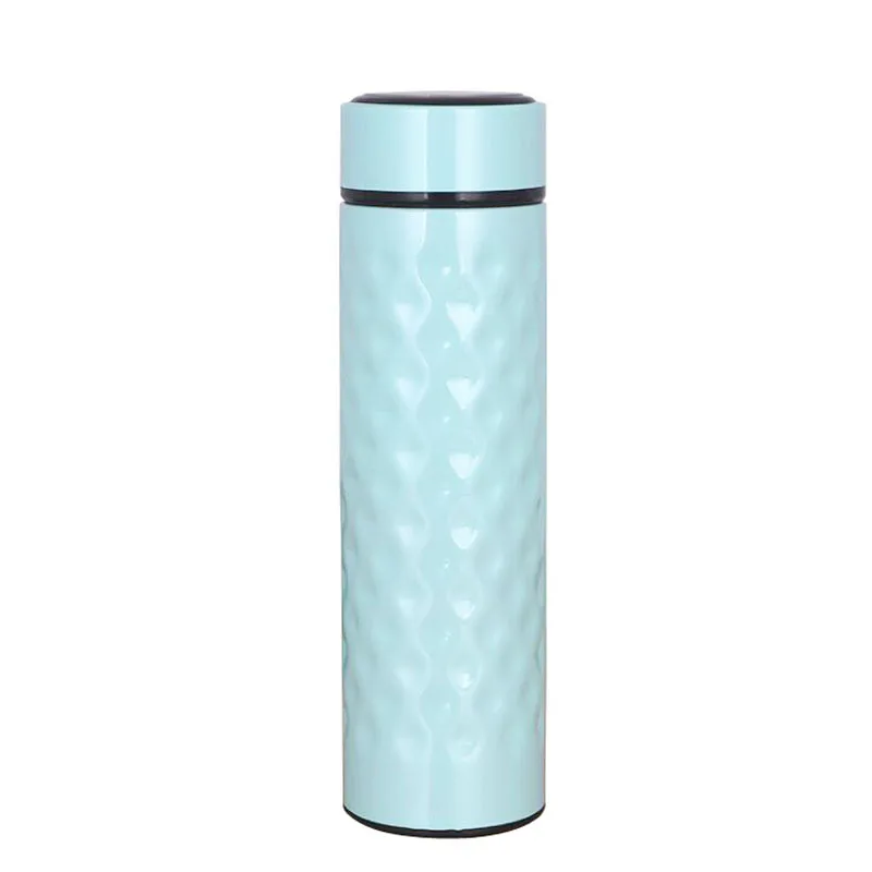 

2021 LED Thermos cup Custom double wall Stainless Steel Vacuum insulated Smart thermo Water Bottle flask thermos, Customized color