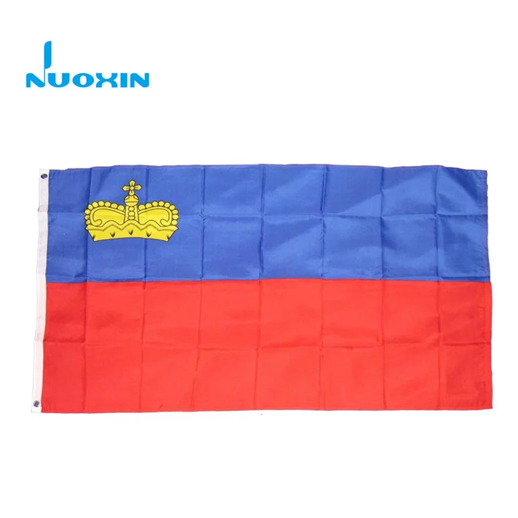 

Nuoxin China Factory Wholesale Polyester 3x5ft Liechtenstein National Flag For Sport Event, Full color printing