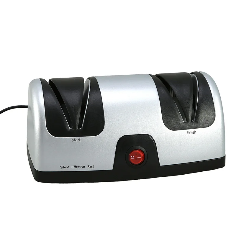 

Electronic intelligence convenient automatic knife sharpener, Silver