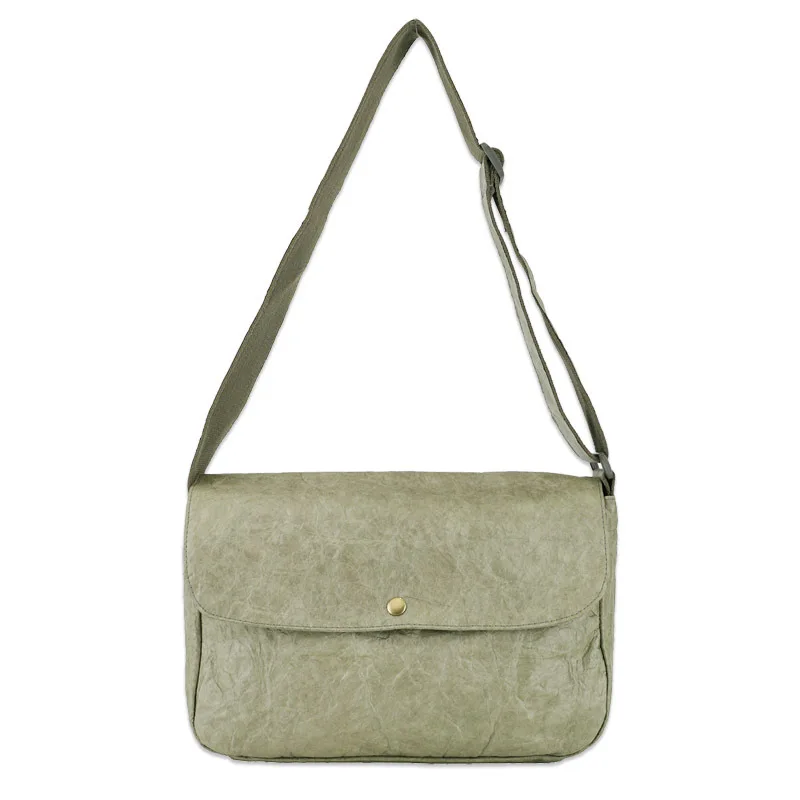 

Eco friendly washable kraft paper unisex sling shoulder messager bag, Custom made