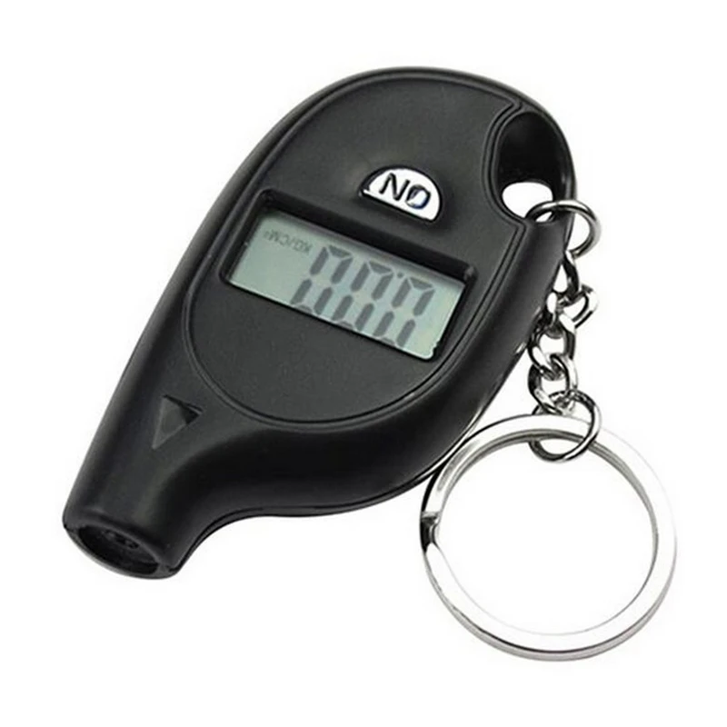 

Portable Digital Keychain Car Tire Tyre Air Pressure Gauge Meter Manometer Barometers Tester for Car Truck Motorcycle Bike, As the picture