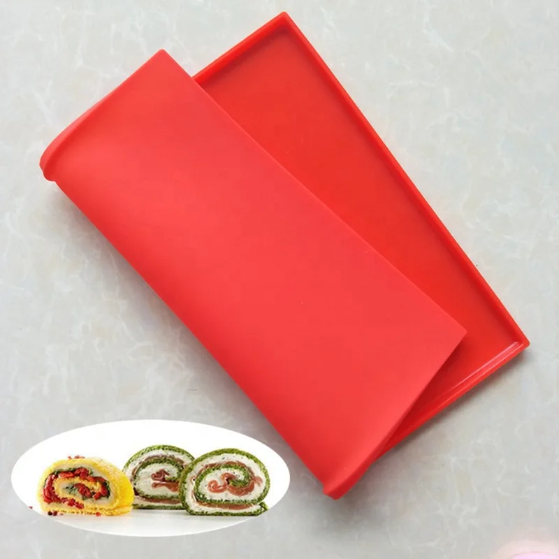 

Multi-Functional Sushi Mat Roller Silicon Mat For London Swiss Roll Cake Baking Tools Tray Manufacture