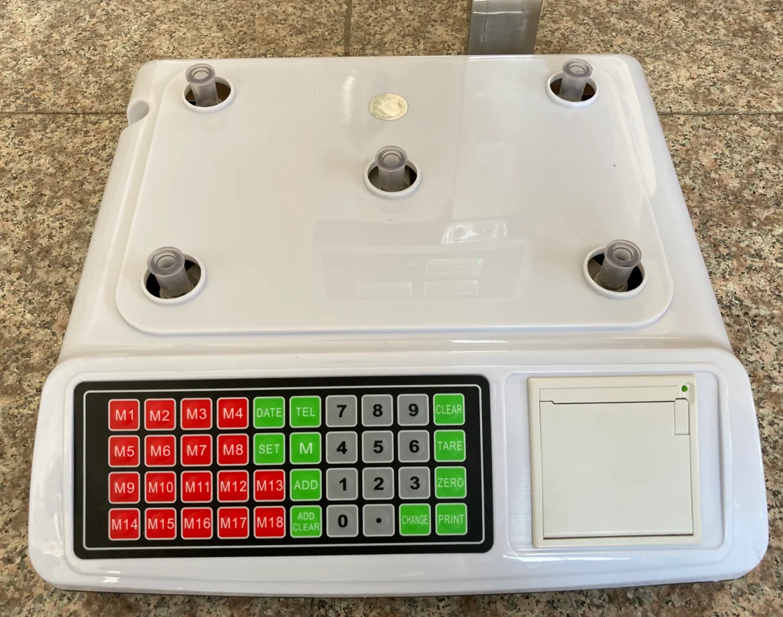 50kg Digital Label Printing Scale Retail Printing Scale For Supermarket