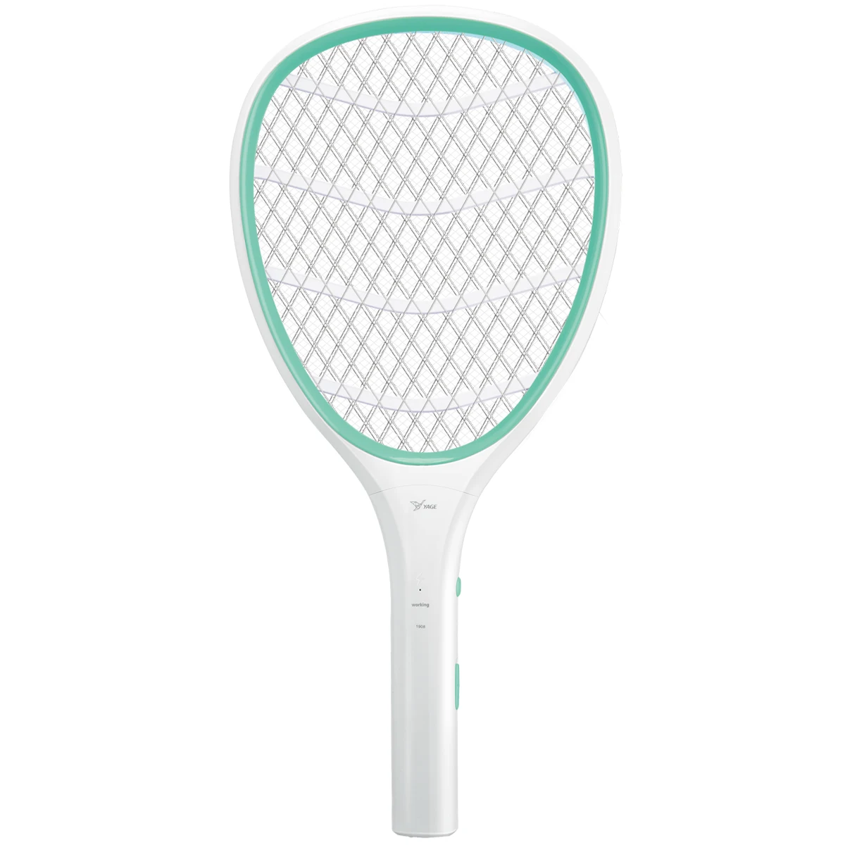 

Amazon Hot Sellings 2021 Home Electric 2700 Volt Handheld Bug Zapper Safe to Touch Racket Mosquito Swatter, Green