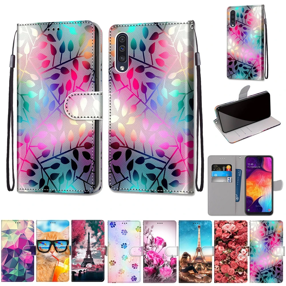 

Leather Phone Case for Samsung Galaxy A10 A20 A30 A40 A50 A60 A70 A80 M40 Case Luxury Magnetic Flip Wallet Cover Coque