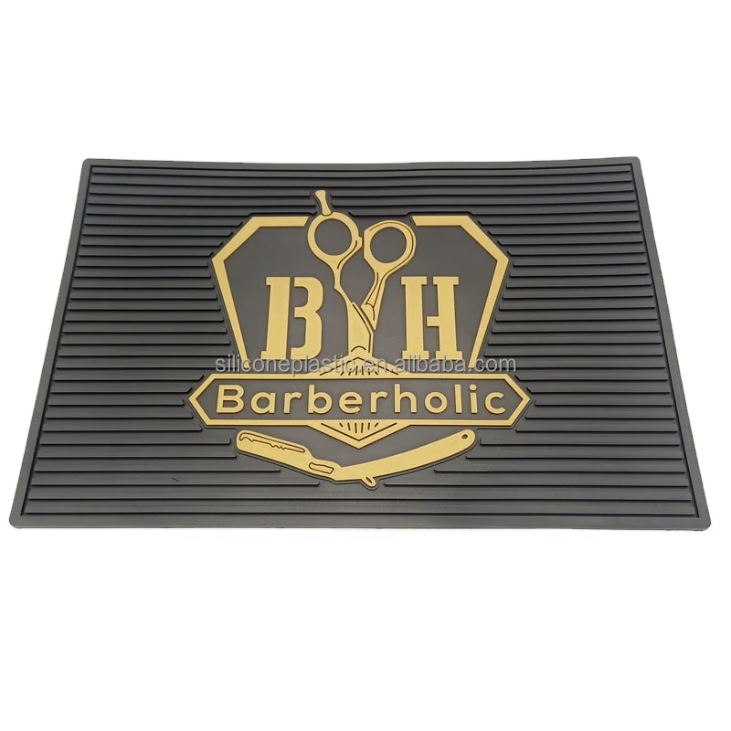 

Factory price beauty salon floor mats logo design silicone floor mats, Customized color