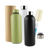 

Amazon Wholesale 500ML 17OZ Bottle Double Walled Thermos Vacuum Stainless Steel 18 8 Custom Vacuum Flasks