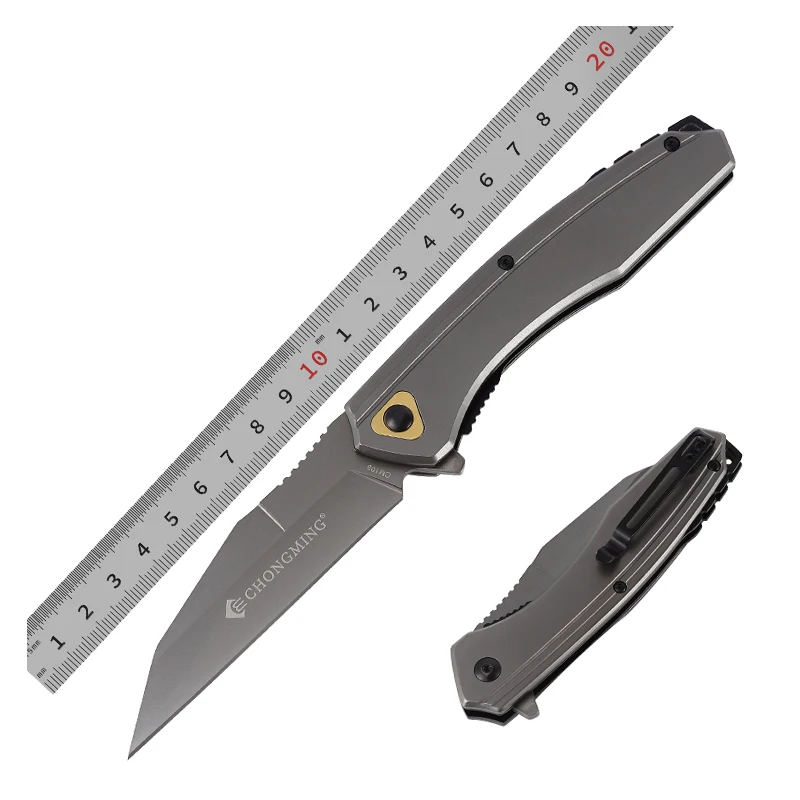 

CM109 Titanium Handle 3cr13 Steel Blade Folding Knives With Clip Pocket Knife EDC Tool Tactical Outdoor Camping Defense Knife