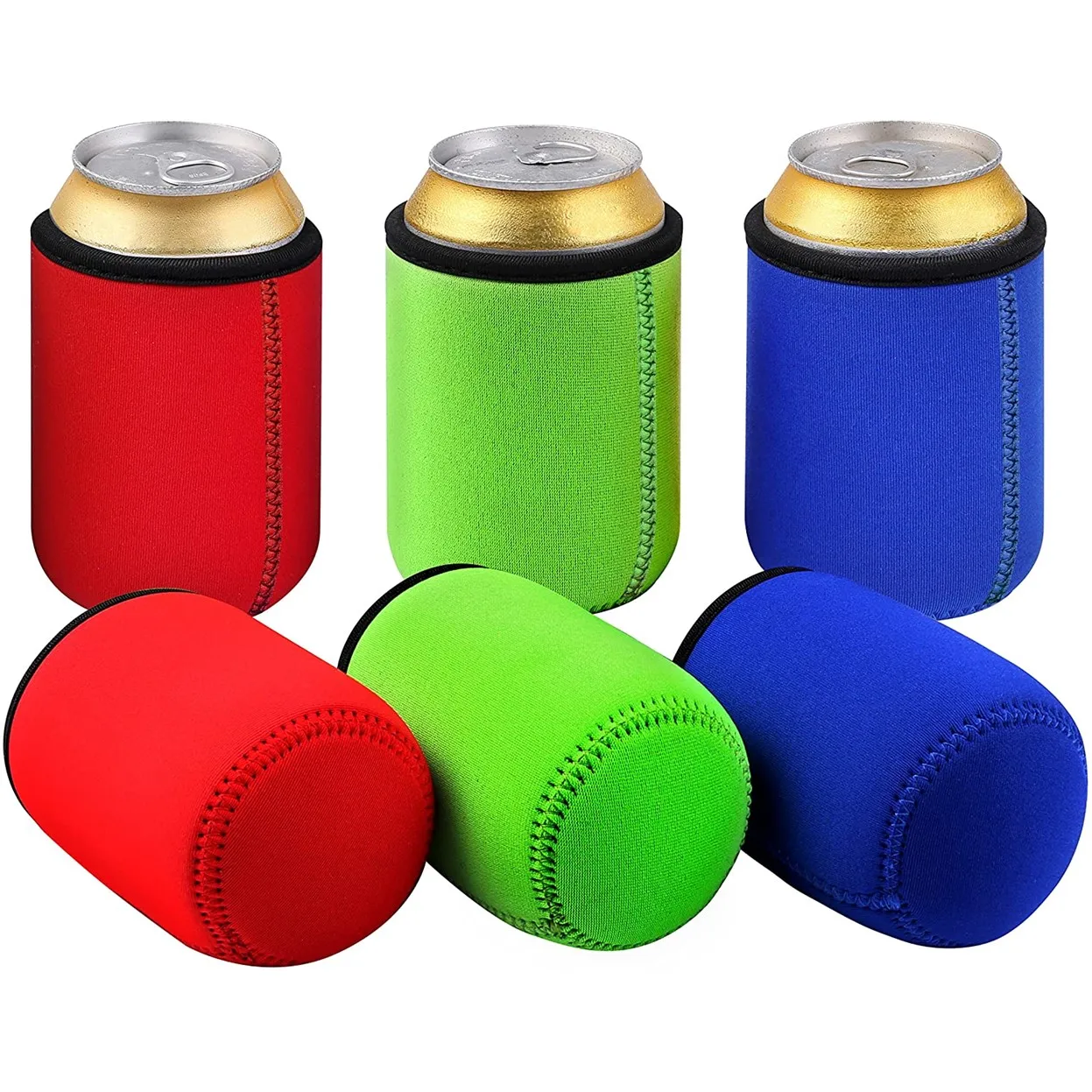 

Neoprene Custom Round bottom Insulated Beer Sleeves Blank Can Sleeves