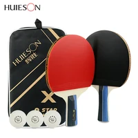 

HUIESON OEM Cheap Professional Custom 3 Star Ping Pong Set Paddle Table Tennis Racket