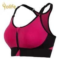 

Factory OEM Seamless Wireless girl bra Genie Front Zipper Yoga Sports ladies women Bras