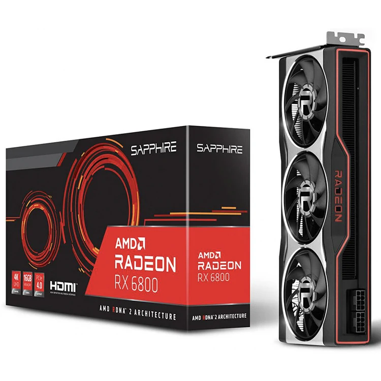 

Sapphire AMD Radeon RX 6800 16G Gaming Graphics Card with 256-bit GDDR6 Memory AMD RDNA 2 Support PCI-Express 4.0 x16