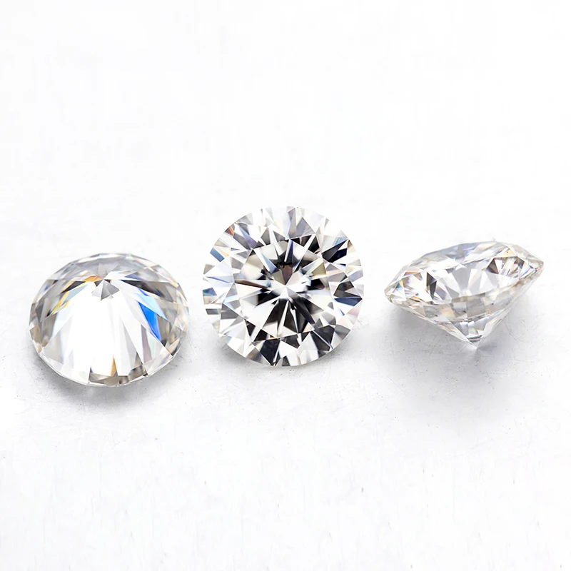 

starsgem America moissanite stone 1 carat hot sale D color clear white round cut moissanite diamond