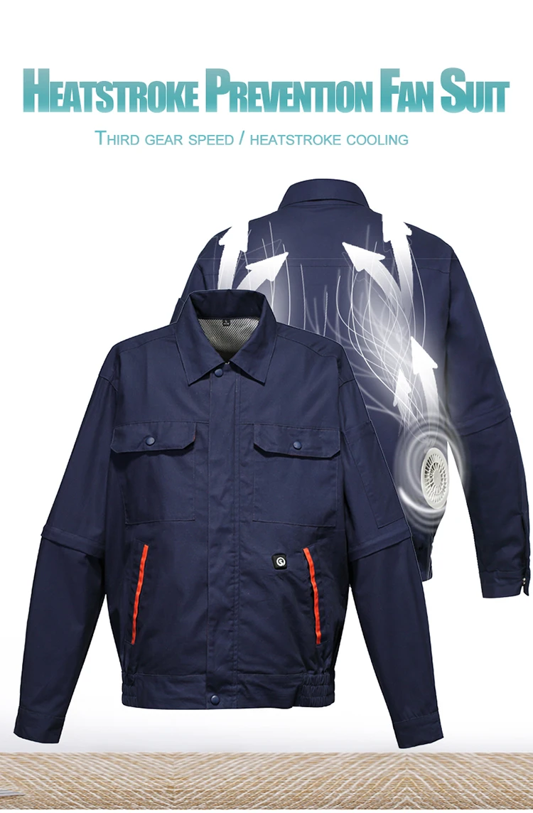 Air Condition Jacket Fan Cooling Clothes With Rechargeable Battery For Summer Hot Weather Buy