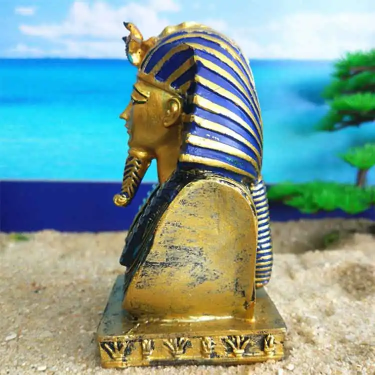 Egyptian Pharaoh Resin Statue Hand Painted Home Decor Gifts Figurines Buy Egyptian Pharaoh