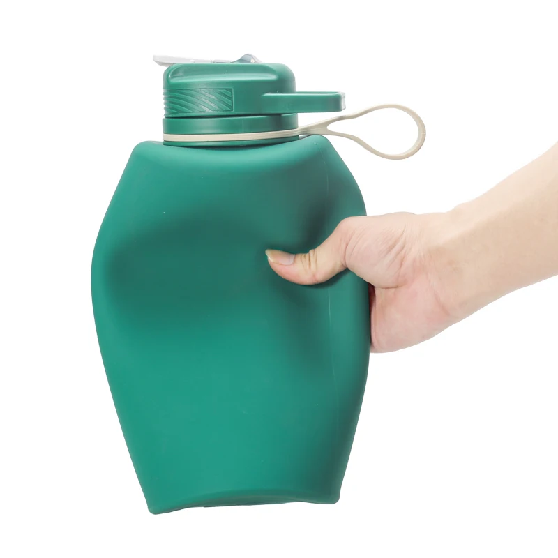 

Custom Eco-friendly Leakproof Collapsible Silicone Outdoor Sport Water Bottle