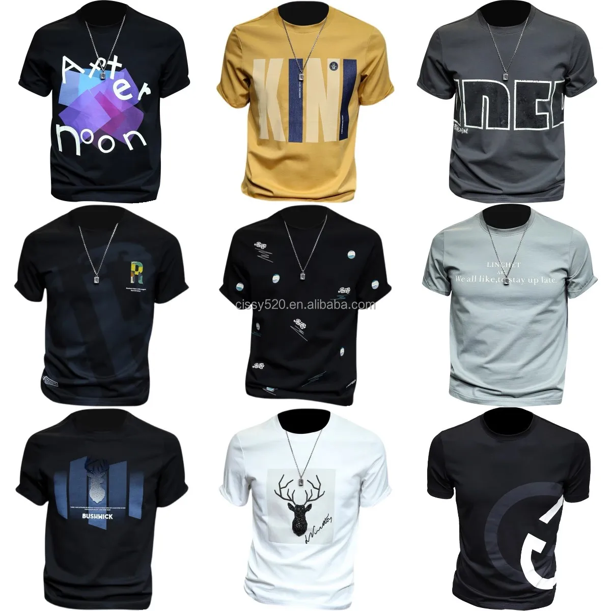 

2021 Most Popular Summer Short Sleeve Print T-shirt For Mens