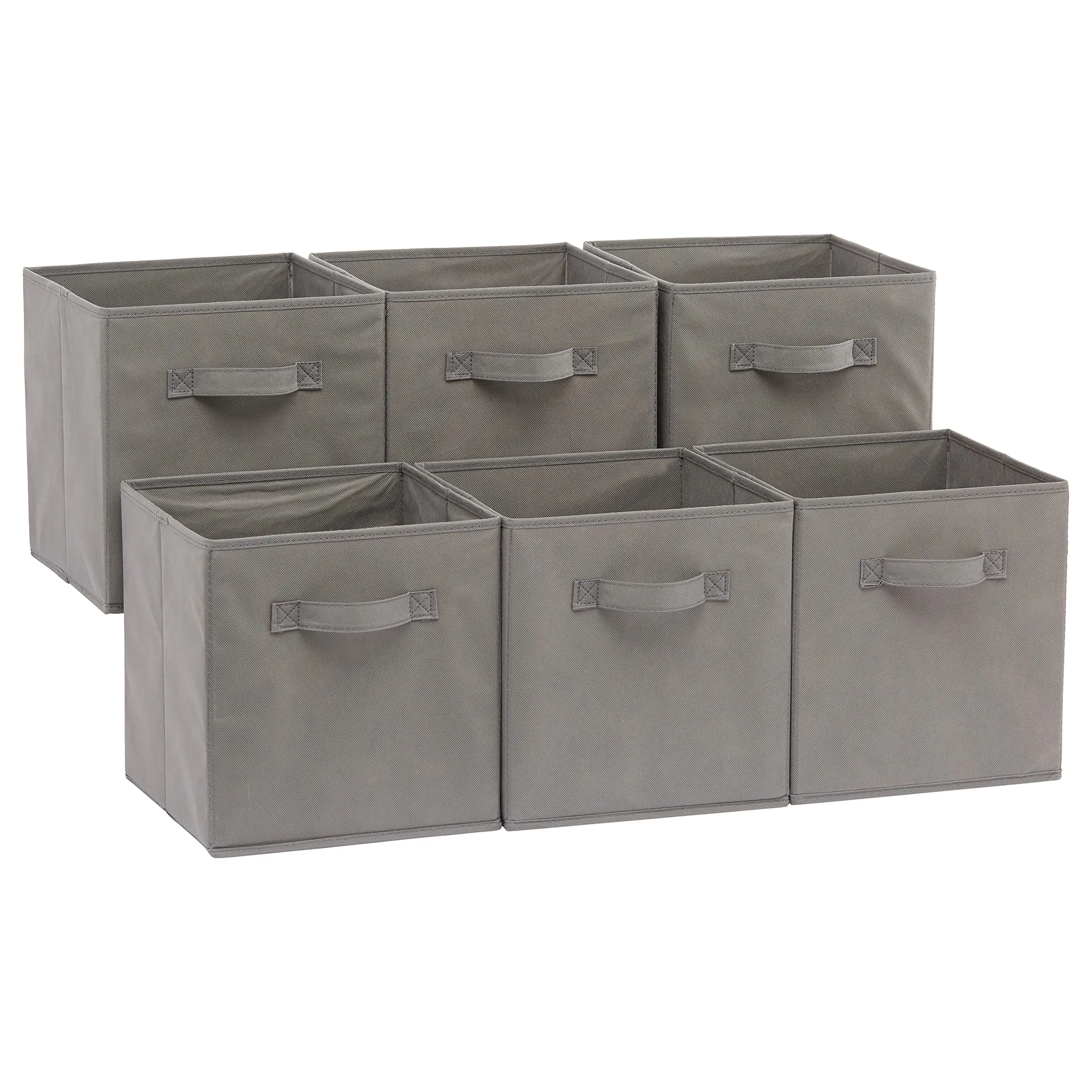 

Amazon Hot Selling Collapsible Fabric Storage Cubes Organizer with Handles Storage Boxes & Bins