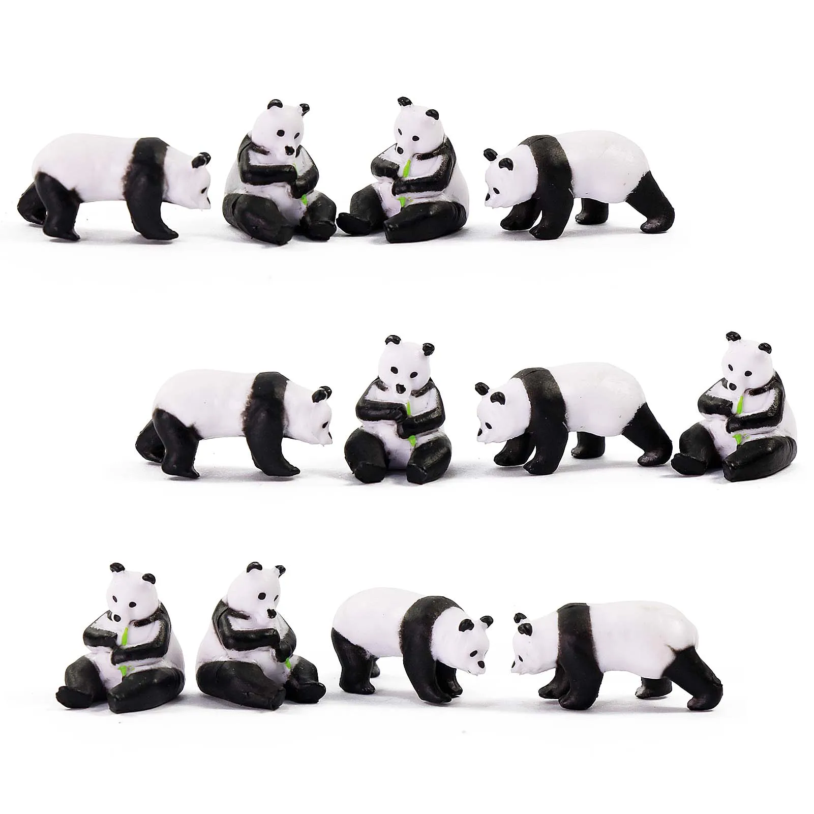 

AN8716 Sand Table Model Railway Train Figure HO Scale 1:87 Painted Animal PVC Panda