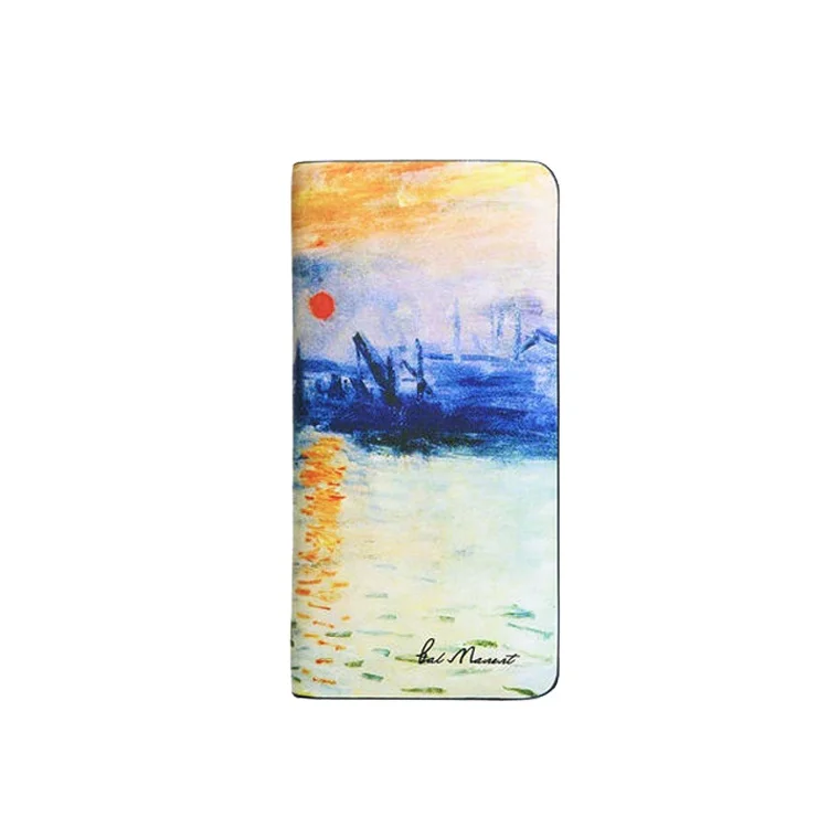 

2021 summer new design genuine cowhide leather custom your logo color printing leather wallets for men or women, Blue and custom