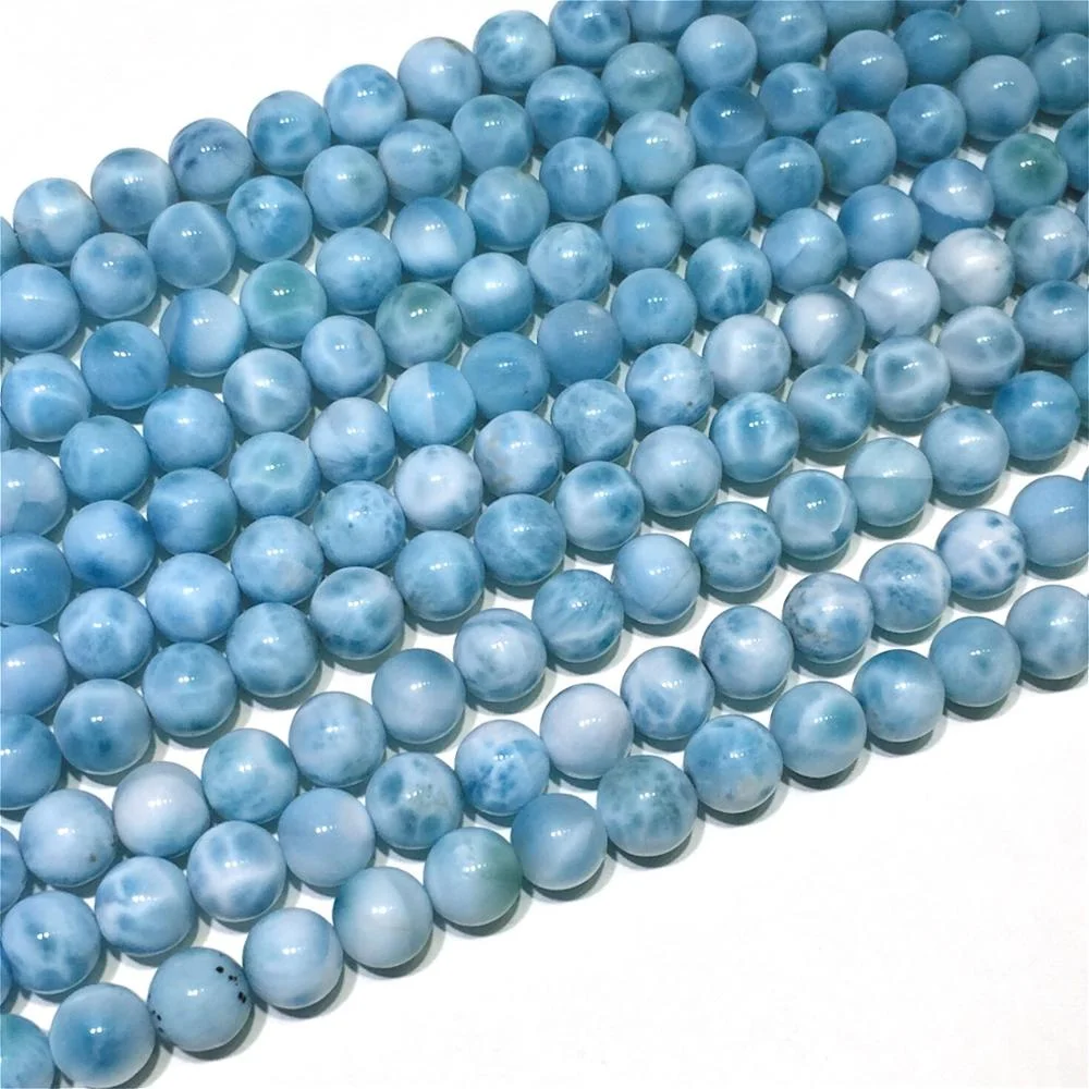 

Hot Selling Dominican Natural Blue Larimar Beads Wholesale Larimar Bracelet Prices