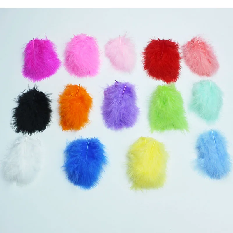 Wholesale Diy Craft Small Marabou Turkey Feather White Decoration Craft