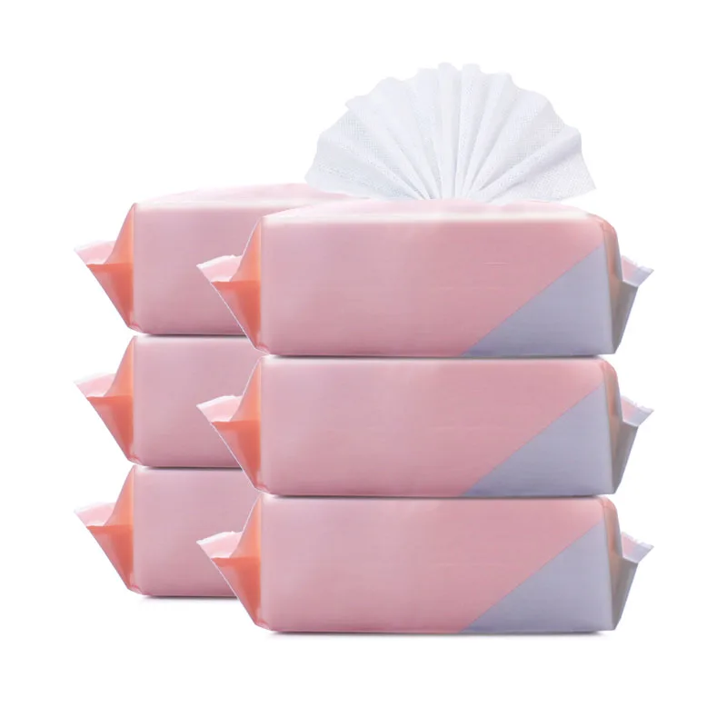80pcs Custom Disposable Organic Cotton Wipe Tissue Dry Wipes Refreshing Lint Free Cloth Face