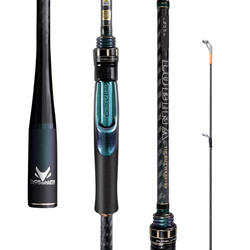 

Pure Lure Brand High Carbon Toray 40T Fiber Fuji Guide Fuji Reel Seat Spinning Fishing Rod